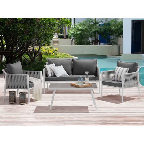Set De Jardin Aluminium Gris Latina