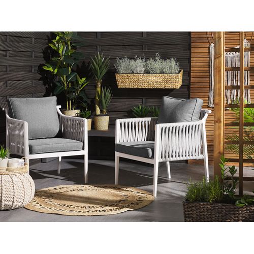 Set De Jardin Aluminium Gris Latina
