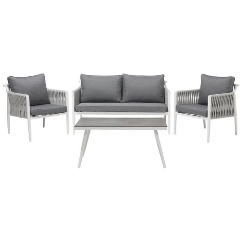 Set De Jardin Aluminium Gris Latina