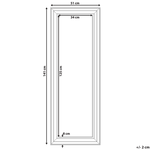 Miroir 141 Cm Doré Aurillac