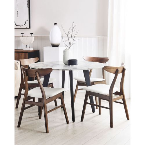 Chaise De Salle à Manger Set De 2 Blanc Lynn