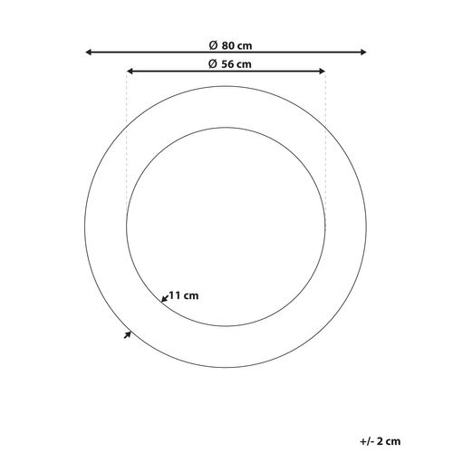 Miroir 80 Cm Doré Channay