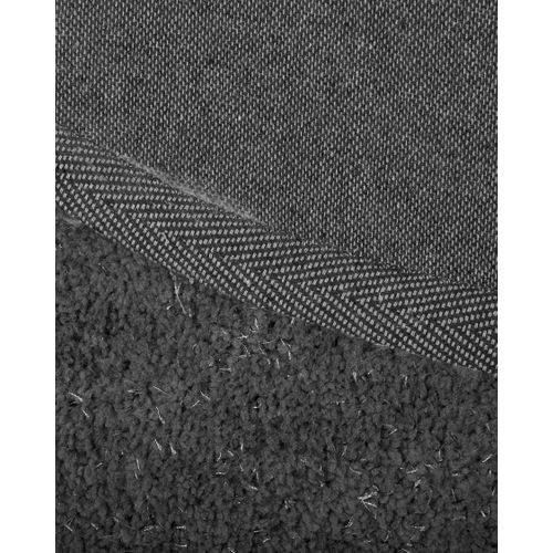 Tapis Épais 200 X 200 Cm Gris Foncé Demre