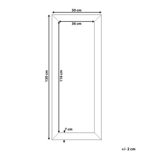 Miroir 130 Cm Marron Marans