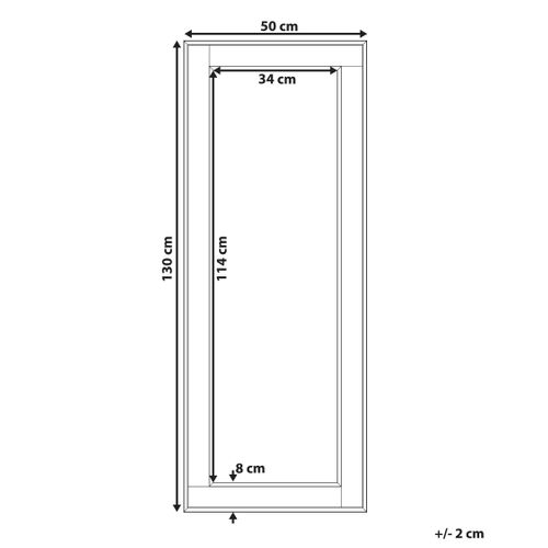 Miroir 130 Cm Argenté Fenioux