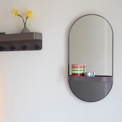 Miroir Mural Avec Etagère Menthe