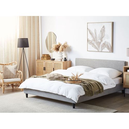 Revêtement De Cadre De Lit Fitou 160 X 200 Cm Gris Clair