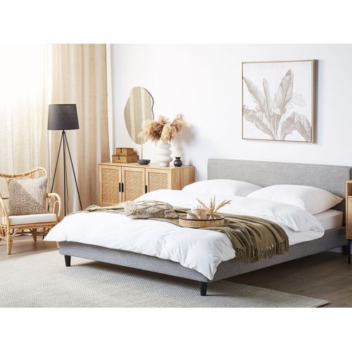 Revêtement De Cadre De Lit Fitou 180 X 200 Cm Gris Clair