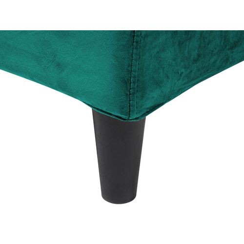 Revêtement De Cadre De Lit Velours Fitou 180 X 200 Cm Vert Émeraude