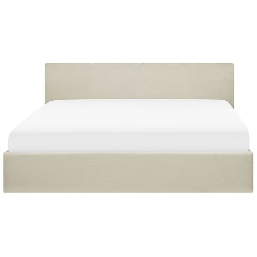 Lit Ottoman Tissu Orbey 180 X 200 Cm Beige Clair