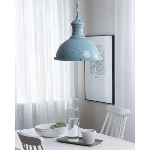 Lampe Suspension Didessa Métal Bleu