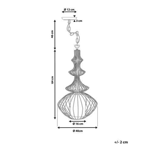 Lampe Suspension Kolva Métal Blanc