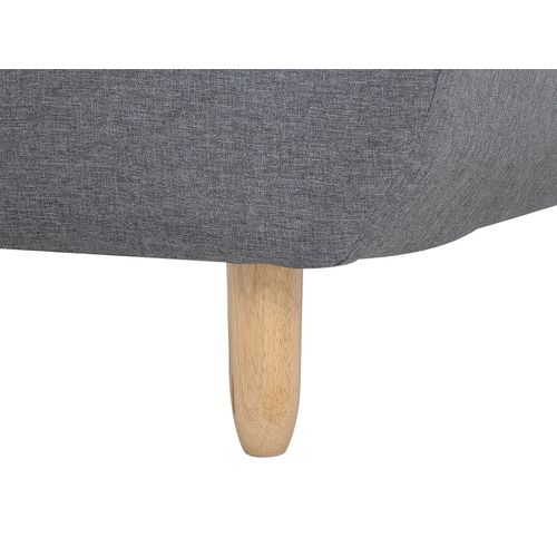 Canapé Angle à Gauche Convertible En Tissu Gris Foncé 4 Places Alsten
