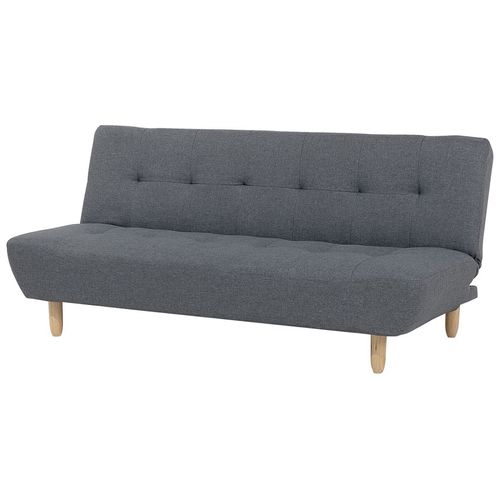 Canapé Convertible 3 Places En Tissu Gris Foncé Alsten