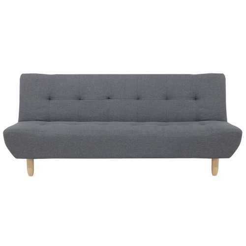 Canapé Convertible 3 Places En Tissu Gris Foncé Alsten