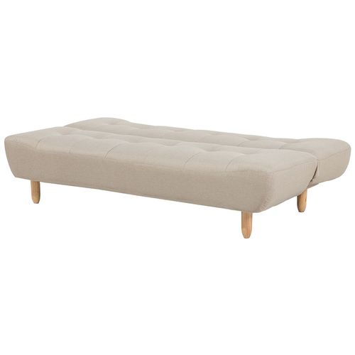 Canapé Convertible 3 Places En Tissu Beige Alsten