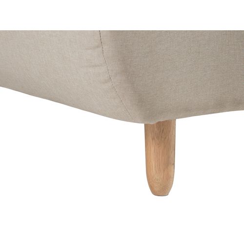 Canapé Convertible 3 Places En Tissu Beige Alsten