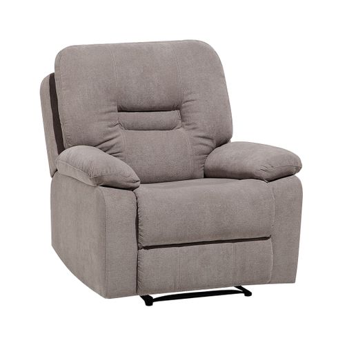 Fauteuil Inclinable En Tissu Beige Taupe Bergen