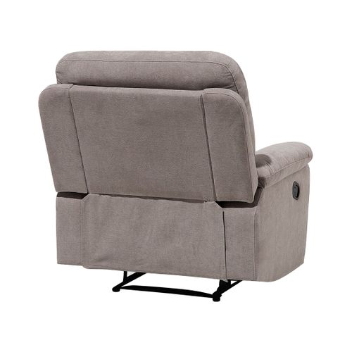 Fauteuil Inclinable En Tissu Beige Taupe Bergen