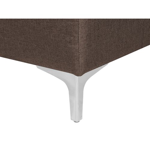 Méridienne En Tissu Marron Foncé Aberdeen