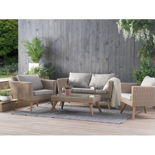 Set De Jardin Polyrotin Gris Vittoria