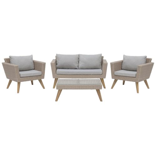 Set De Jardin Polyrotin Gris Vittoria