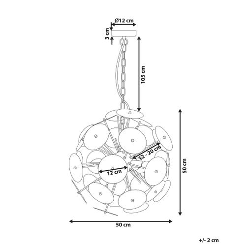Lampe Suspension Zambezi Métal Cuivré