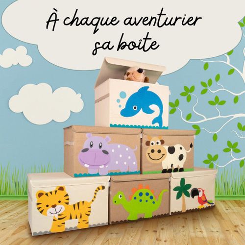 Boîte De Rangement En Tissu Pour Enfant Grand Modèle Dinosaure