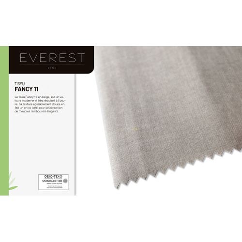 Lit Boxspring 140x200 Confortable Everest Avec Tiroir Et Surmatelas - Beige