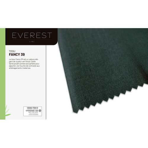 Lit Boxspring 140x200 Confortable Everest Avec Tiroir Et Surmatelas - Vert sapin