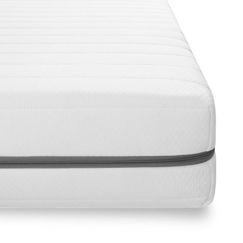 Matelas Mousse 120x200 cm, 7 Zones Mi-ferme et Ferme Avec Housse Amovible