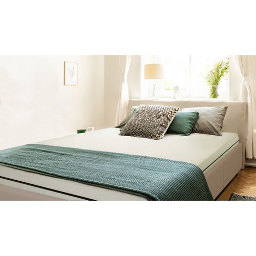 Matelas Mousse 120x190 cm, 7 Zones Mi-ferme et Ferme Avec Housse Amovible
