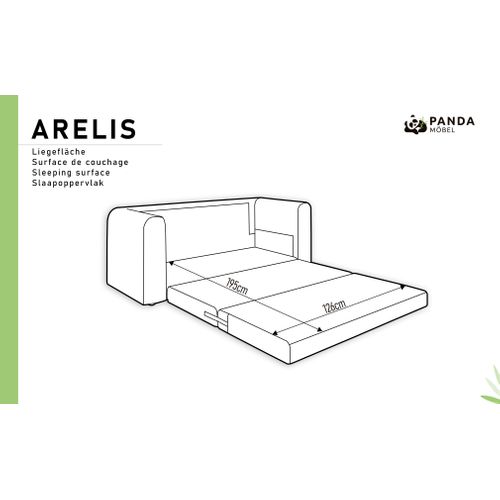 Canapé-lit Arelis Avec Fonction Lit 160x69x78cm - Vert