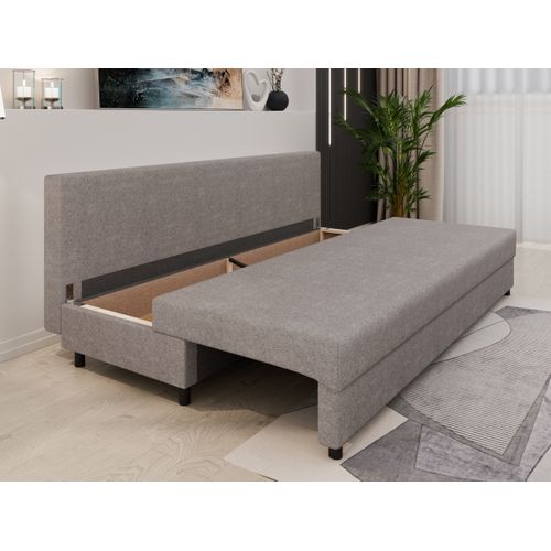 Canapé-lit Facile Avec Tiroir – Moderne 2-en-1 Canapé Avec Rangement - Gris