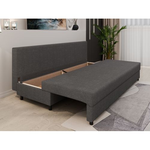 Canapé-lit Facile Avec Tiroir – Moderne 2-en-1 Canapé Avec Rangement - Gris Foncé
