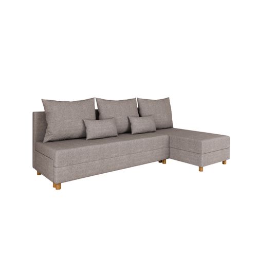 Canapé D'angle En L Lellice - Montage Gauche Ou Droite - Gris