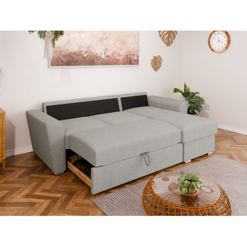 Canapé D'angle En L Bellano - Montage Gauche Ou Droite - Gris