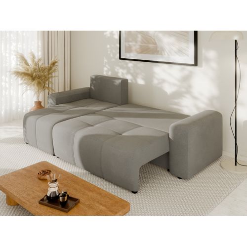 Canapé D'angle Nolani Avec Fonction Lit et Tiroir – Moderne et Confortable - Gris Foncé