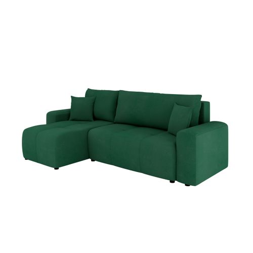Canapé D'angle Nolani Avec Fonction Lit et Tiroir – Moderne et Confortable - Vert