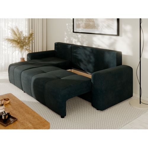 Canapé D'angle Nolani Avec Fonction Lit et Tiroir – Moderne et Confortable - Bleu