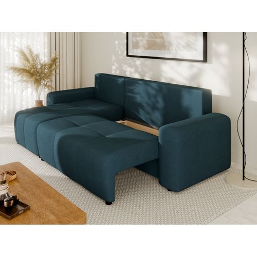 Canapé D'angle Nolani Avec Fonction Lit et Tiroir – Moderne et Confortable - Turquoise