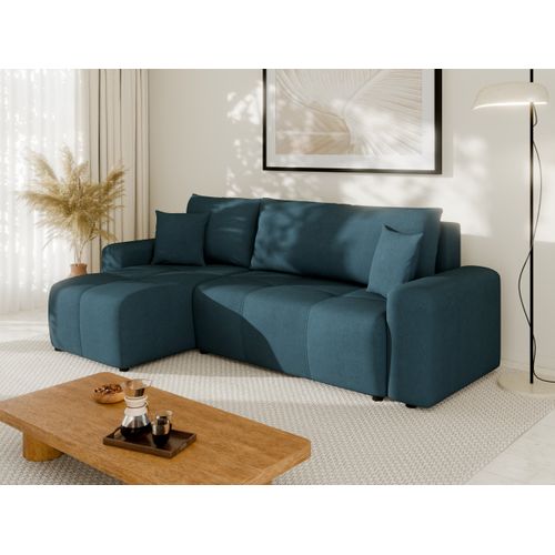 Canapé D'angle Nolani Avec Fonction Lit et Tiroir – Moderne et Confortable - Turquoise