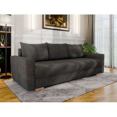 Canapé-lit Elma Avec Fonction Lit - Gris Foncé