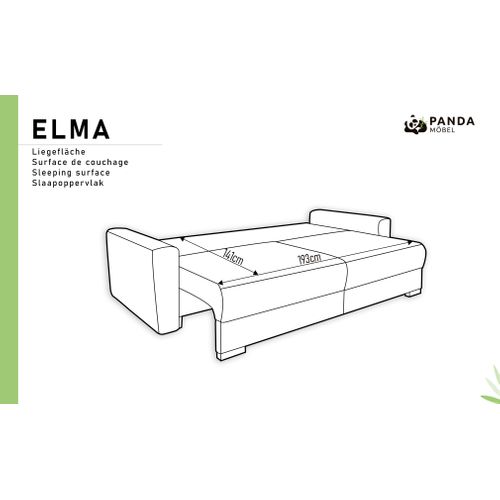 Canapé-lit Elma Avec Fonction Lit - Vert