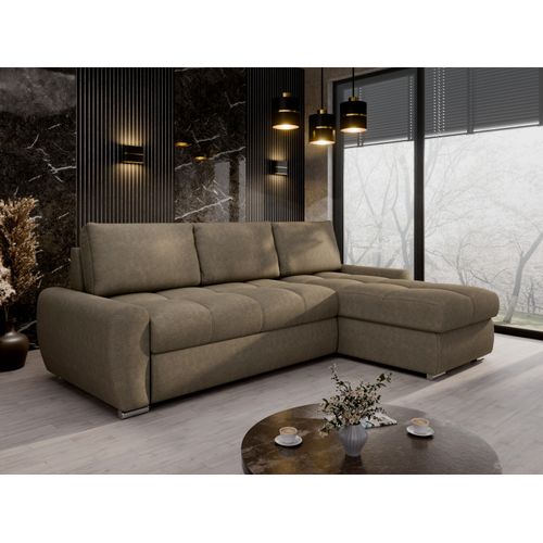 Canapé D'angle Lunar Canapé-lit Avec Coffre De Lit - Marron