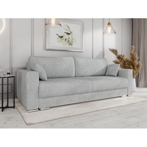 Calma Canapé-lit Avec Coffre 3 Places Style Moderne - Gris Clair