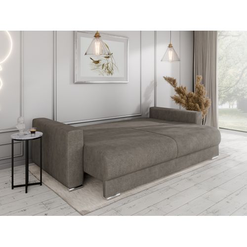 Calma Canapé-lit Avec Coffre 3 Places Style Moderne - Marron