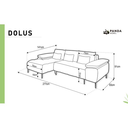 Dolus – Canapé D'angle Moderne Avec Fonction Couchage Et Montage Flexible - Cappuccino