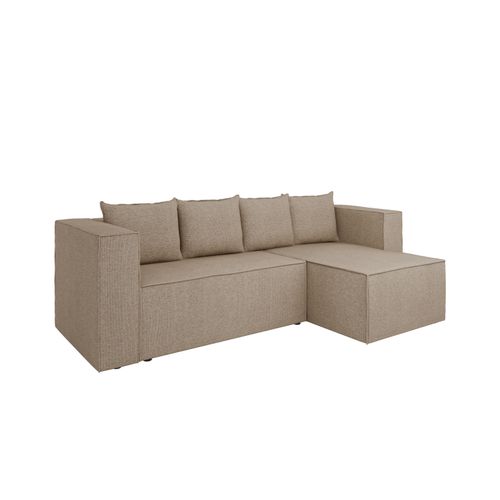 Canapé D'angle-lit Aurix – Confort, Fonctionnalité Et Design Moderne - Gris