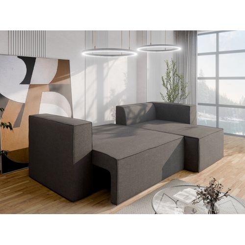 Canapé D'angle-lit Aurix – Confort, Fonctionnalité Et Design Moderne - Graphite